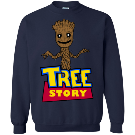 Sweatshirts Navy / Small TREE STORY Crewneck Sweatshirt
