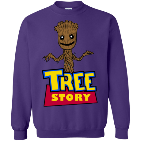 Sweatshirts Purple / Small TREE STORY Crewneck Sweatshirt