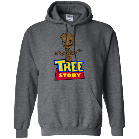 Sweatshirts Dark Heather / Small TREE STORY Pullover Hoodie