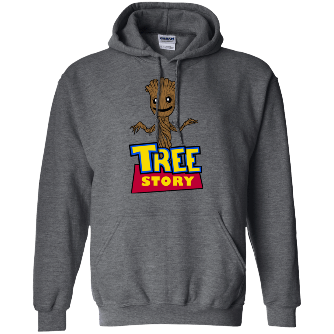 Sweatshirts Dark Heather / Small TREE STORY Pullover Hoodie
