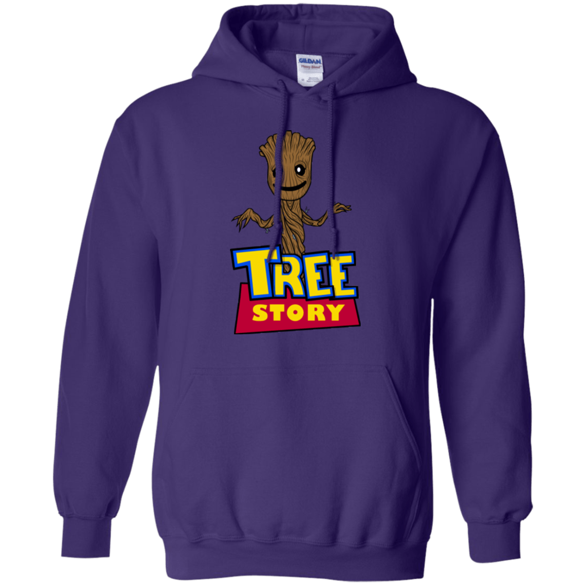 Sweatshirts Purple / Small TREE STORY Pullover Hoodie