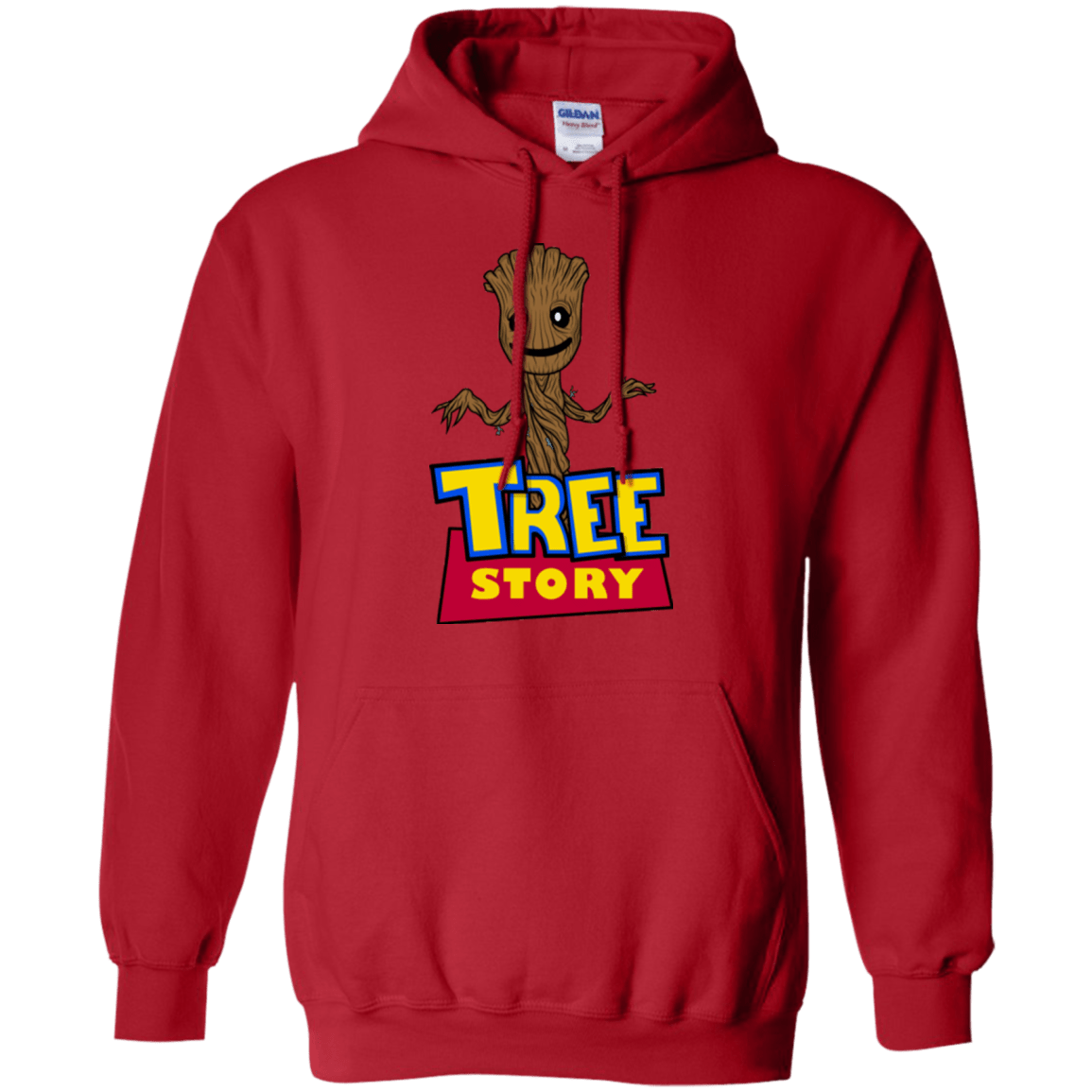 Sweatshirts Red / Small TREE STORY Pullover Hoodie