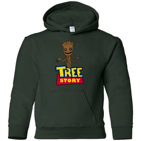 Sweatshirts Forest Green / YS TREE STORY Youth Hoodie