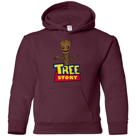 Sweatshirts Maroon / YS TREE STORY Youth Hoodie