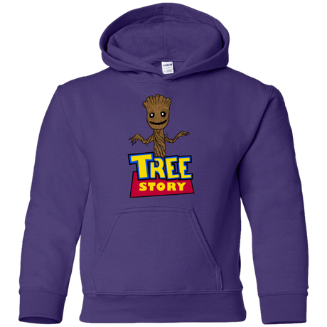 Sweatshirts Purple / YS TREE STORY Youth Hoodie