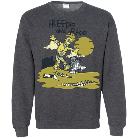 Sweatshirts Dark Heather / Small Treepio and Artoo Crewneck Sweatshirt