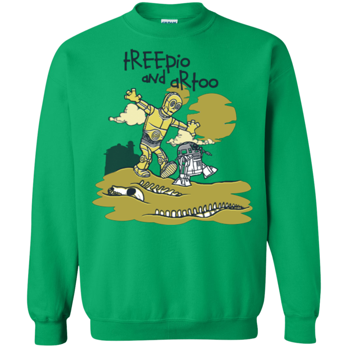 Sweatshirts Irish Green / Small Treepio and Artoo Crewneck Sweatshirt