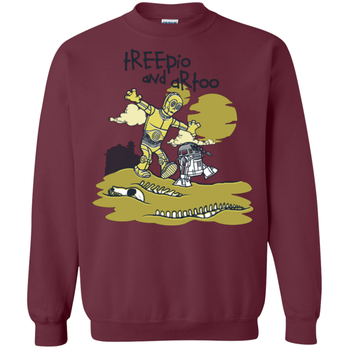 Sweatshirts Maroon / Small Treepio and Artoo Crewneck Sweatshirt