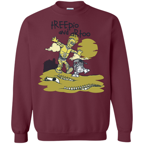 Sweatshirts Maroon / Small Treepio and Artoo Crewneck Sweatshirt