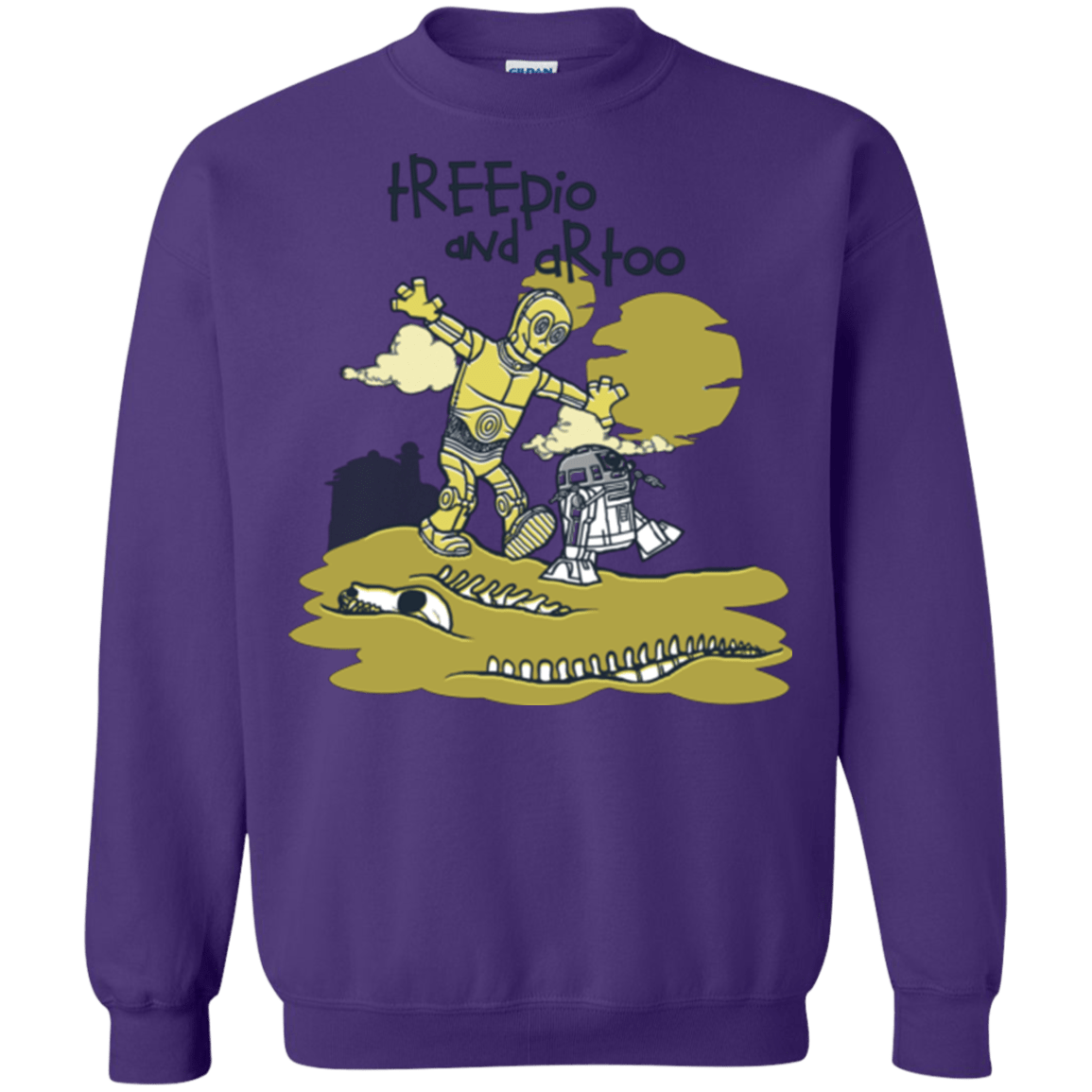 Sweatshirts Purple / Small Treepio and Artoo Crewneck Sweatshirt