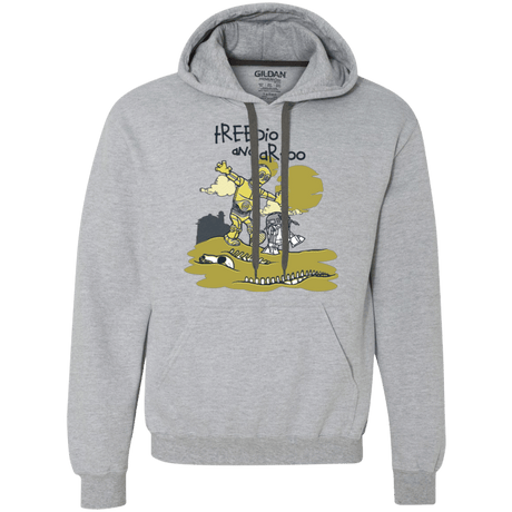 Sweatshirts Sport Grey / Small Treepio and Artoo Premium Fleece Hoodie