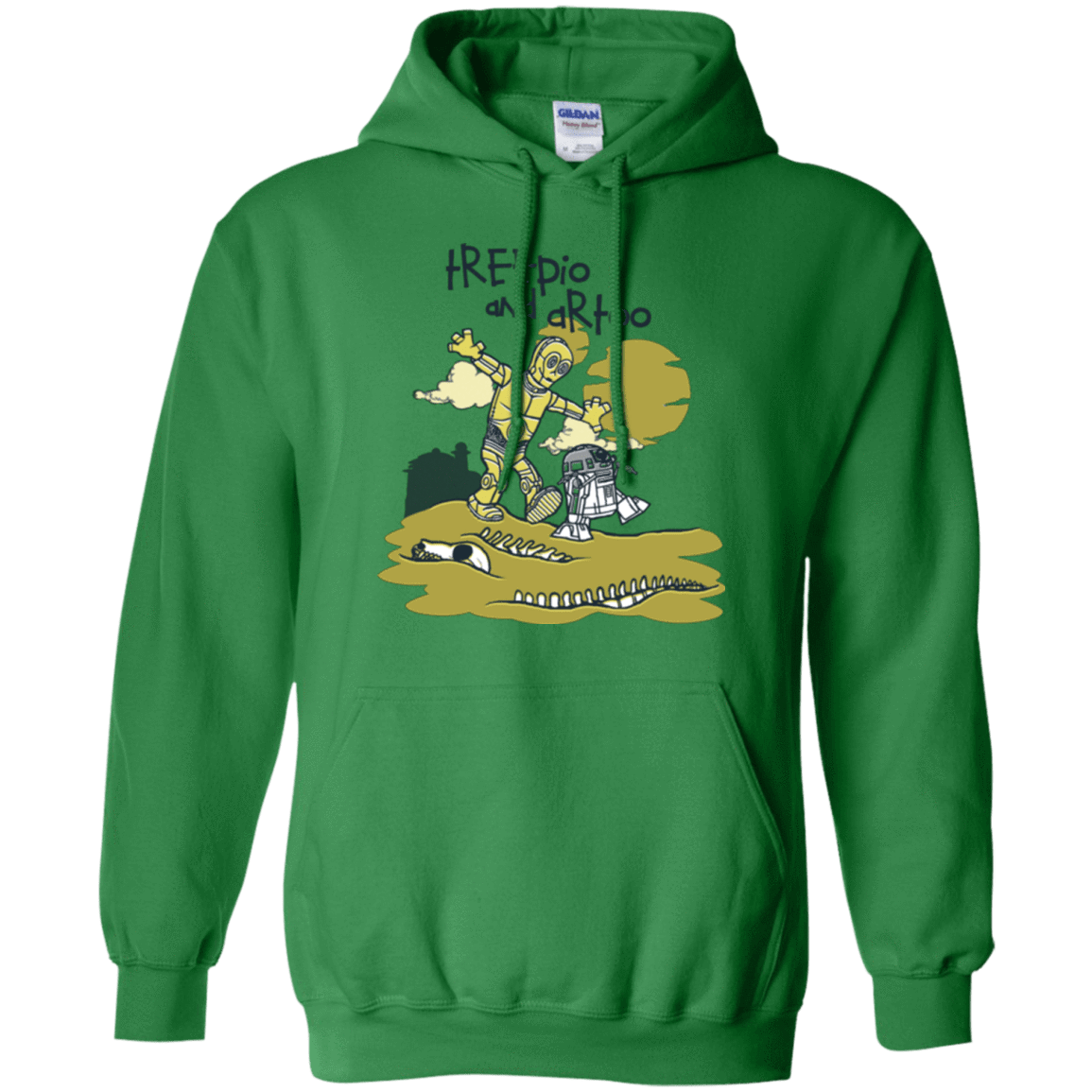 Sweatshirts Irish Green / Small Treepio and Artoo Pullover Hoodie