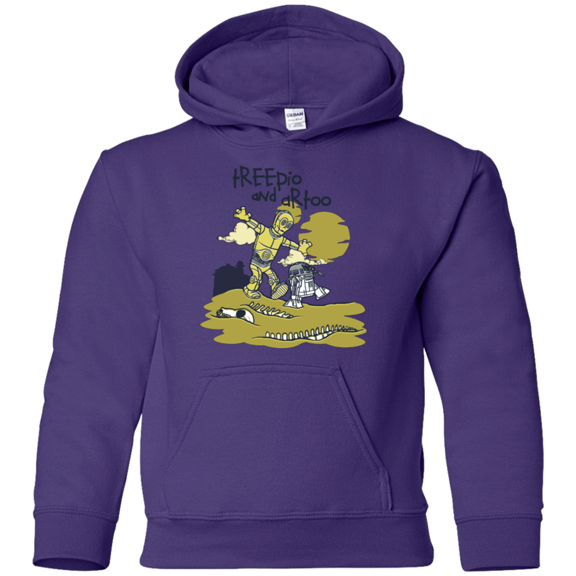Sweatshirts Purple / YS Treepio and Artoo Youth Hoodie