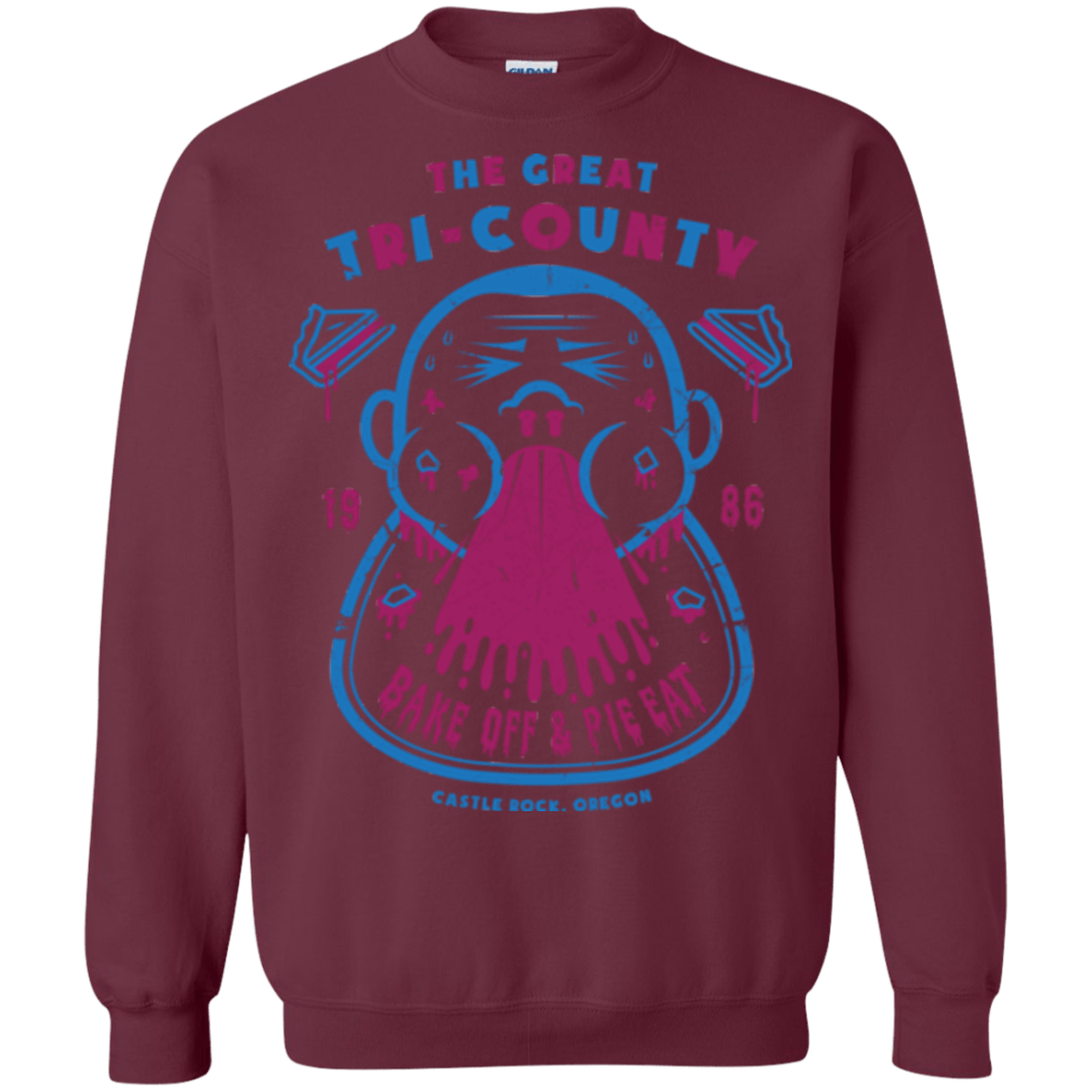 Sweatshirts Maroon / Small Tri County Pie Eating Crewneck Sweatshirt