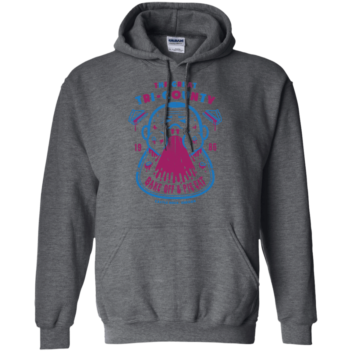 Sweatshirts Dark Heather / Small Tri County Pie Eating Pullover Hoodie