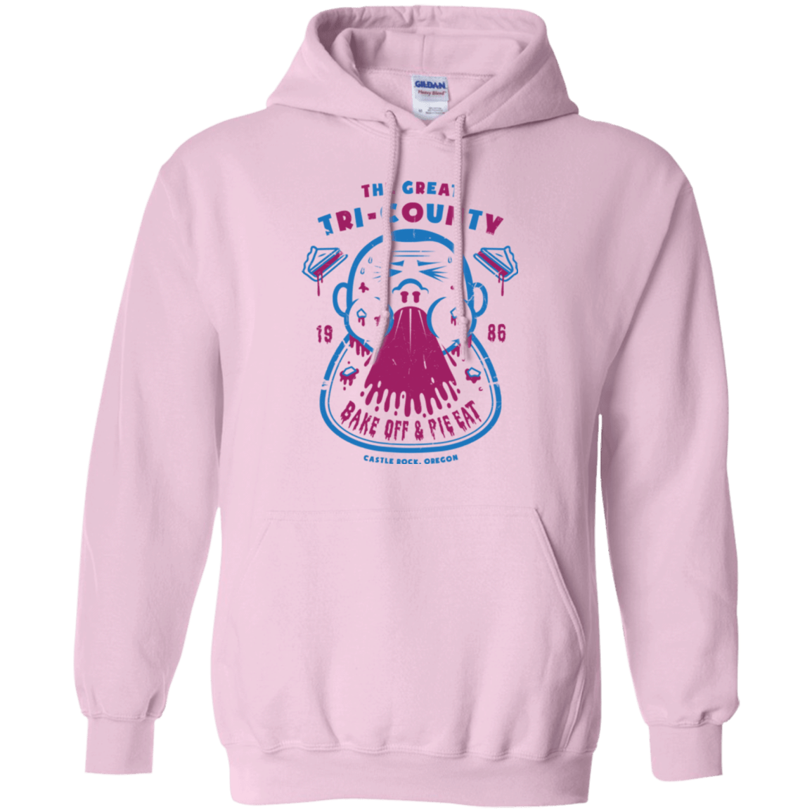 Sweatshirts Light Pink / Small Tri County Pie Eating Pullover Hoodie