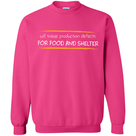 Sweatshirts Heliconia / Small Triaging Defects For Food And Shelter Crewneck Sweatshirt