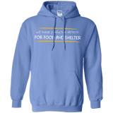 Sweatshirts Carolina Blue / Small Triaging Defects For Food And Shelter Pullover Hoodie