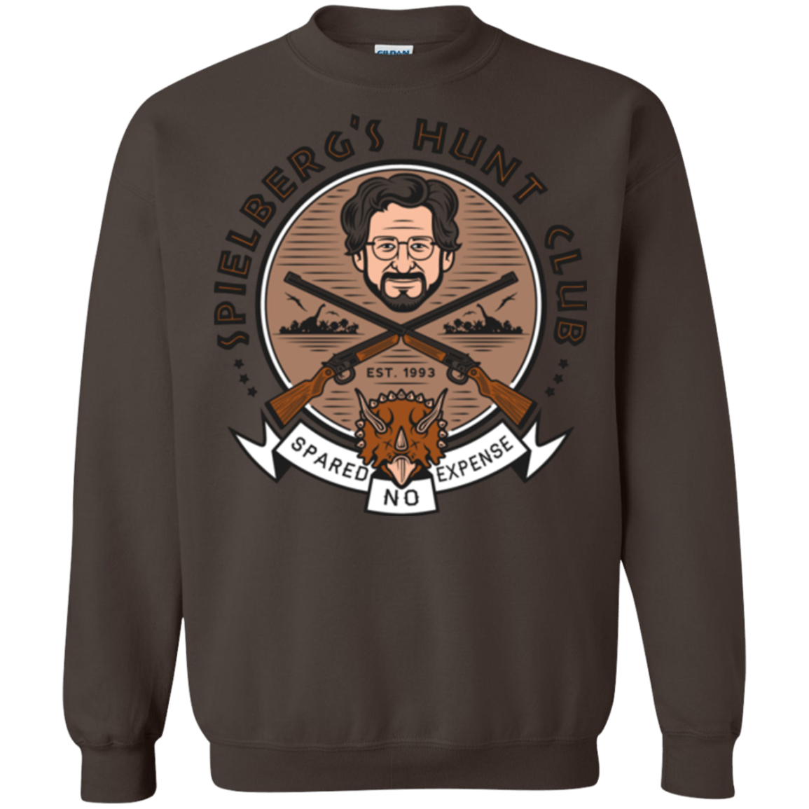 Sweatshirts Dark Chocolate / Small Triceratops Hunt Club Crewneck Sweatshirt