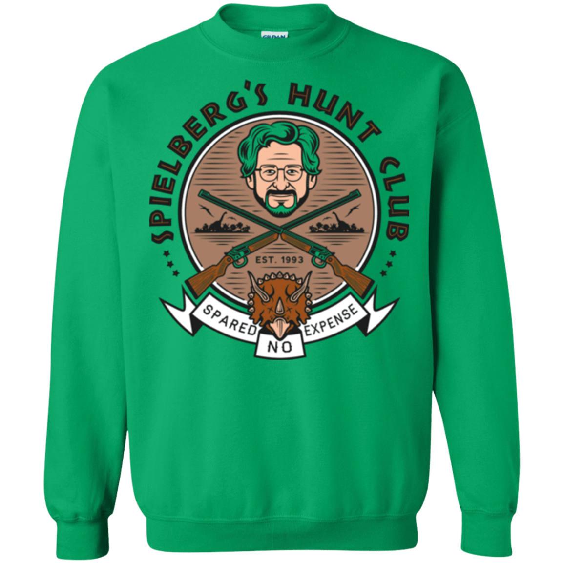 Sweatshirts Irish Green / Small Triceratops Hunt Club Crewneck Sweatshirt