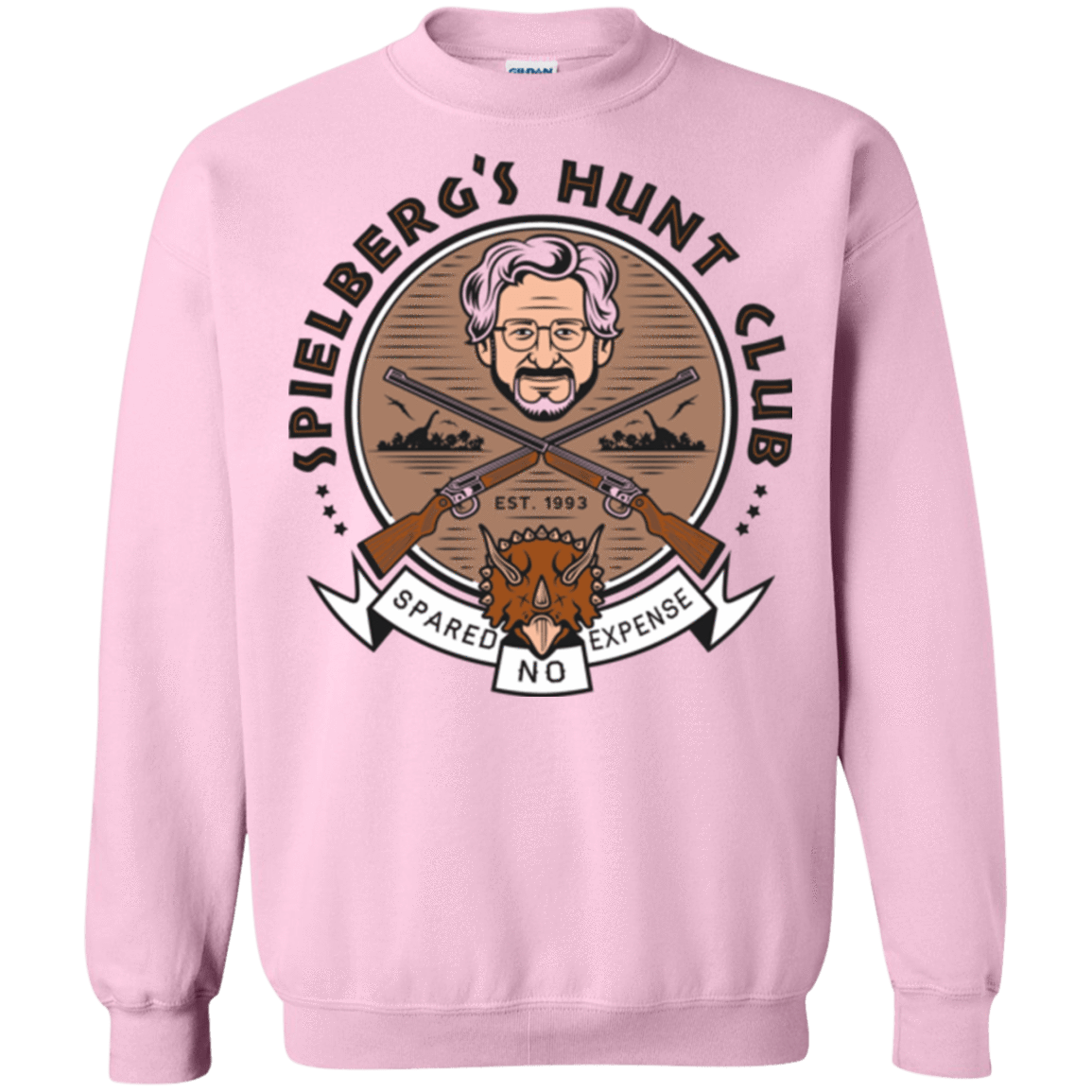 Sweatshirts Light Pink / Small Triceratops Hunt Club Crewneck Sweatshirt