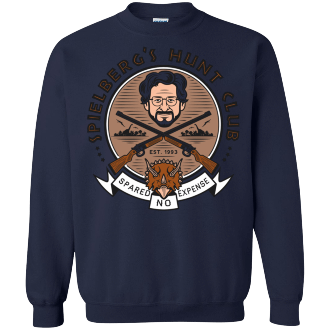 Sweatshirts Navy / Small Triceratops Hunt Club Crewneck Sweatshirt