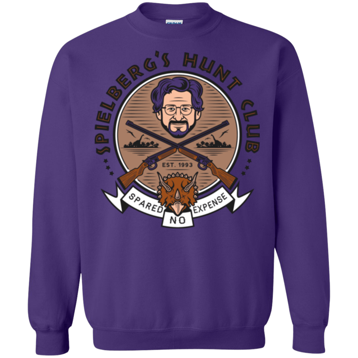 Sweatshirts Purple / Small Triceratops Hunt Club Crewneck Sweatshirt