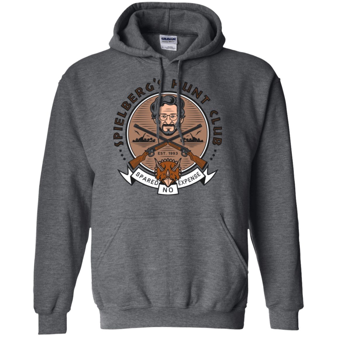 Sweatshirts Dark Heather / Small Triceratops Hunt Club Pullover Hoodie