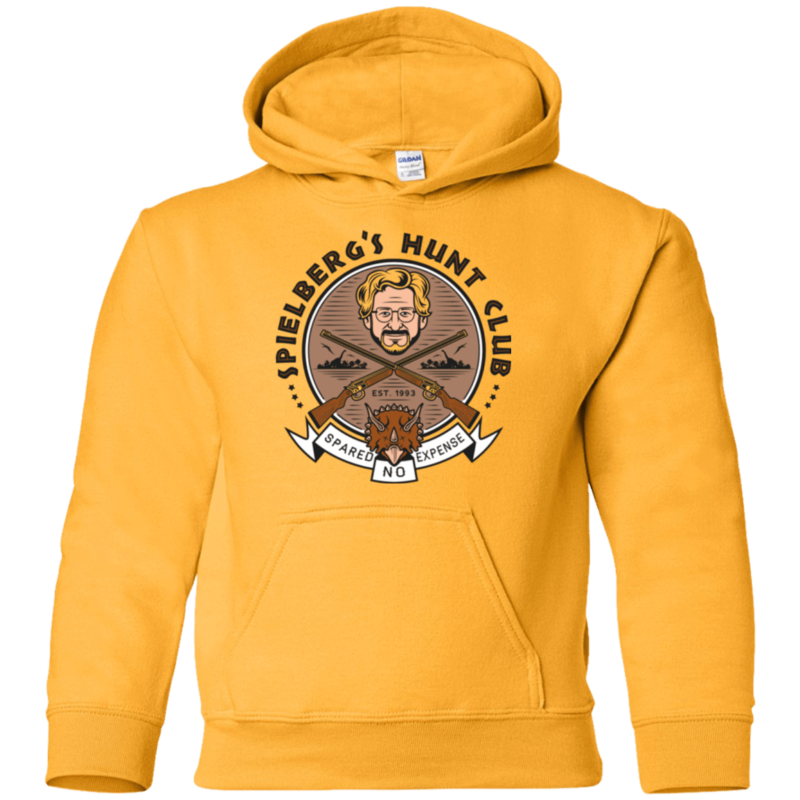 Sweatshirts Gold / YS Triceratops Hunt Club Youth Hoodie