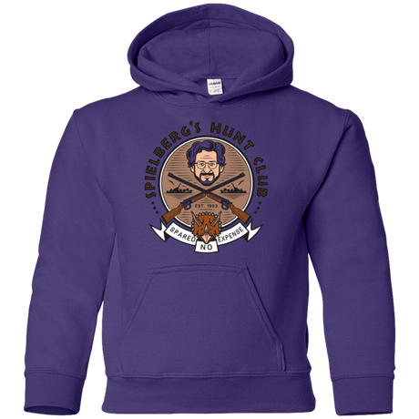 Sweatshirts Purple / YS Triceratops Hunt Club Youth Hoodie