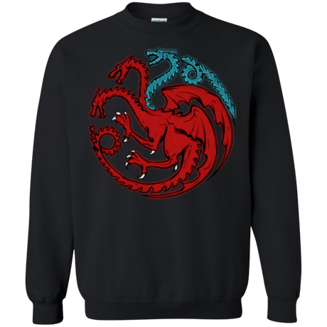 Sweatshirts Black / Small Trinity of fire and ice V2 Crewneck Sweatshirt