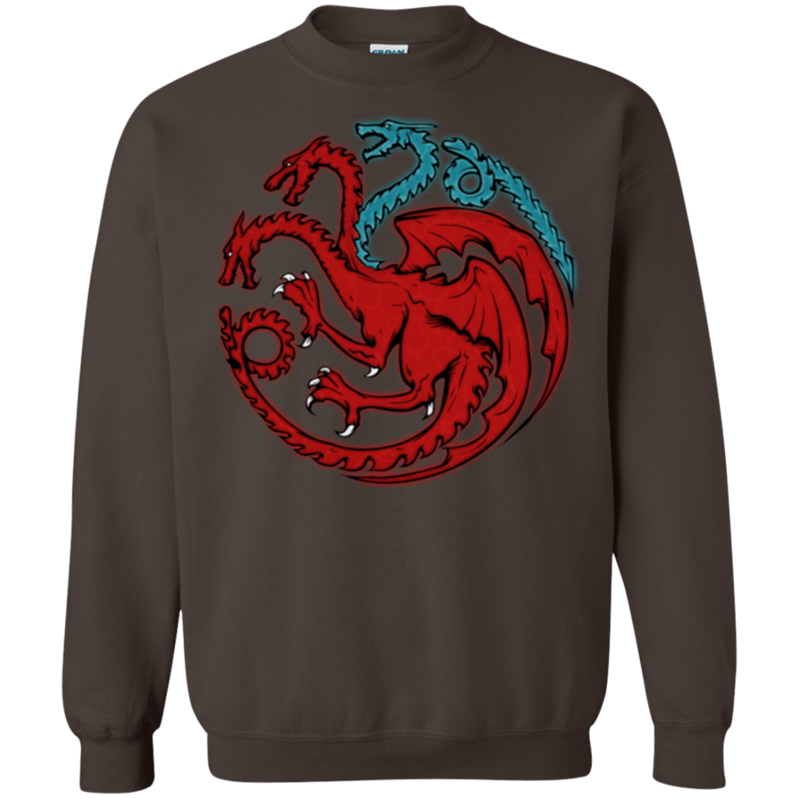 Sweatshirts Dark Chocolate / Small Trinity of fire and ice V2 Crewneck Sweatshirt