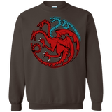 Sweatshirts Dark Chocolate / Small Trinity of fire and ice V2 Crewneck Sweatshirt