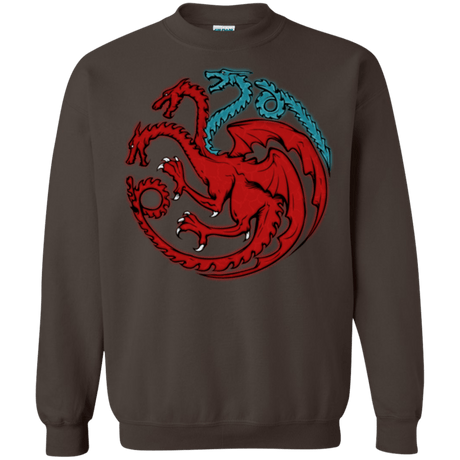 Sweatshirts Dark Chocolate / Small Trinity of fire and ice V2 Crewneck Sweatshirt