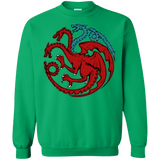 Sweatshirts Irish Green / Small Trinity of fire and ice V2 Crewneck Sweatshirt