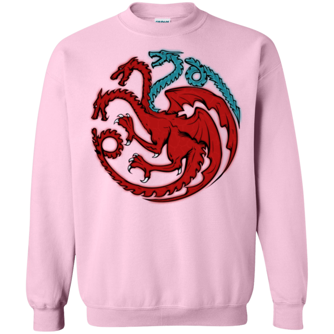 Sweatshirts Light Pink / Small Trinity of fire and ice V2 Crewneck Sweatshirt