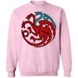 Sweatshirts Light Pink / Small Trinity of fire and ice V2 Crewneck Sweatshirt