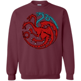 Sweatshirts Maroon / Small Trinity of fire and ice V2 Crewneck Sweatshirt