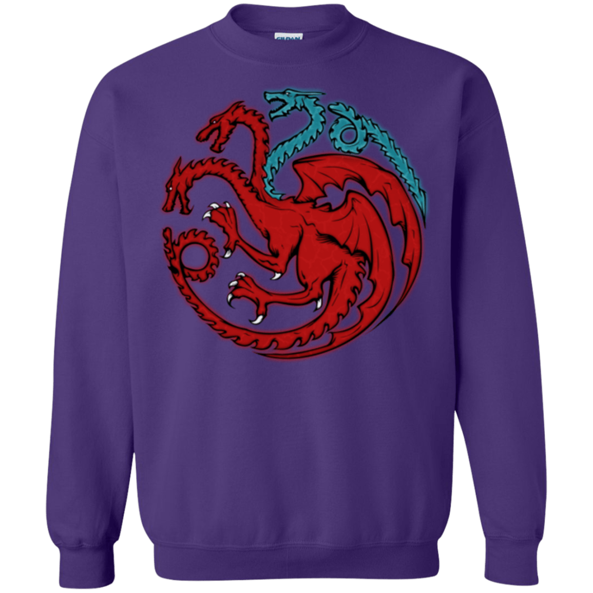 Sweatshirts Purple / Small Trinity of fire and ice V2 Crewneck Sweatshirt