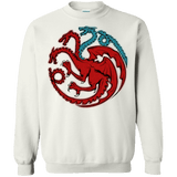 Sweatshirts White / Small Trinity of fire and ice V2 Crewneck Sweatshirt