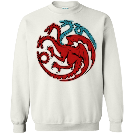 Sweatshirts White / Small Trinity of fire and ice V2 Crewneck Sweatshirt