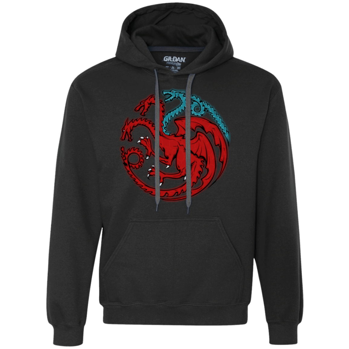 Sweatshirts Black / Small Trinity of fire and ice V2 Premium Fleece Hoodie