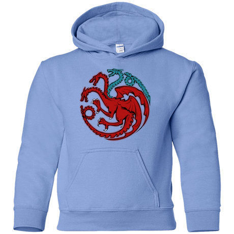 Sweatshirts Carolina Blue / YS Trinity of fire and ice V2 Youth Hoodie
