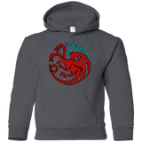 Sweatshirts Charcoal / YS Trinity of fire and ice V2 Youth Hoodie
