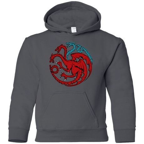 Sweatshirts Charcoal / YS Trinity of fire and ice V2 Youth Hoodie