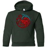 Sweatshirts Forest Green / YS Trinity of fire and ice V2 Youth Hoodie