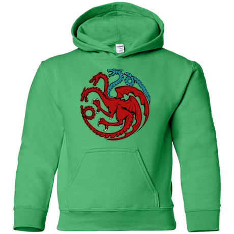 Sweatshirts Irish Green / YS Trinity of fire and ice V2 Youth Hoodie