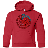Sweatshirts Red / YS Trinity of fire and ice V2 Youth Hoodie