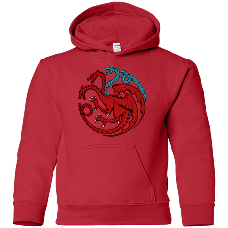 Sweatshirts Red / YS Trinity of fire and ice V2 Youth Hoodie