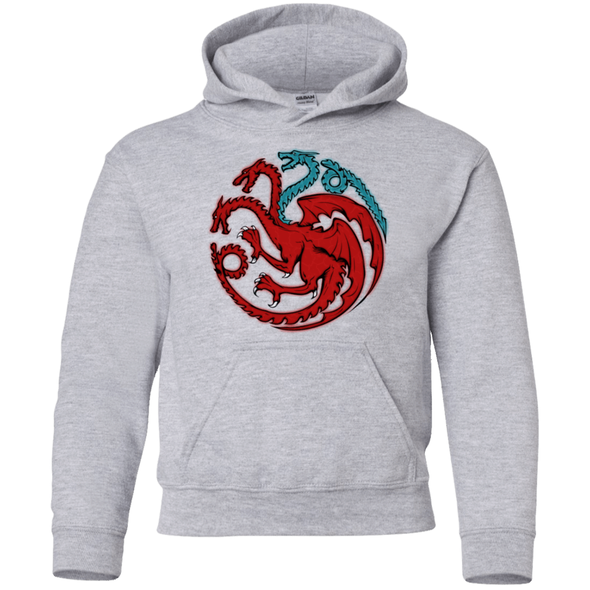 Sweatshirts Sport Grey / YS Trinity of fire and ice V2 Youth Hoodie